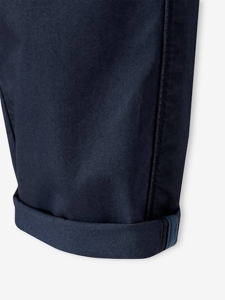 Easy-to-Slip-On Cargo-Style Trousers for Boys night blue+sandy beige - vertbaudet enfant 
