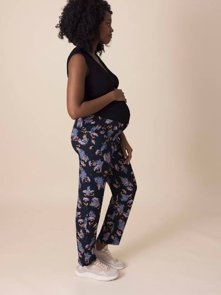 Trousers for Maternity, Amir by ENVIE DE FRAISE printed blue - vertbaudet enfant 