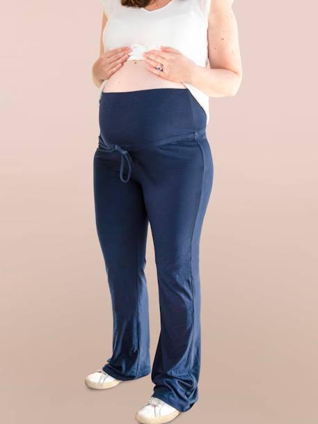 Bootcut Trousers for Maternity, by ENVIE DE FRAISE navy blue - vertbaudet enfant 
