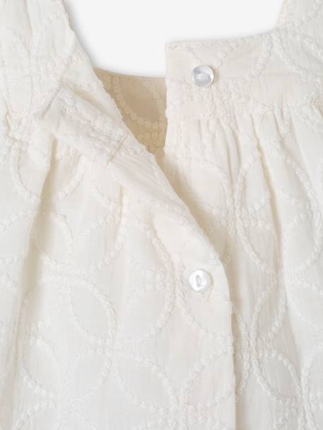 Robe brodée de cérémonie bébé écru - vertbaudet enfant 
