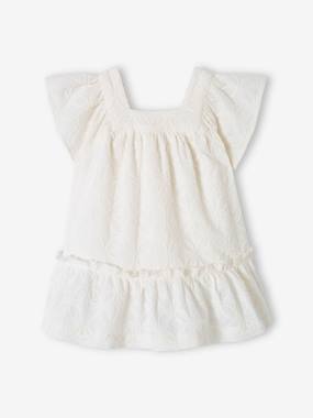 Baby-Dresses & Skirts-Embroidered Occasion Wear Dress for Babies