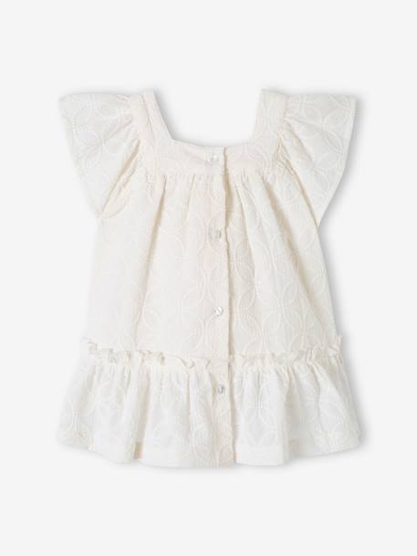 Robe brodée de cérémonie bébé écru - vertbaudet enfant 
