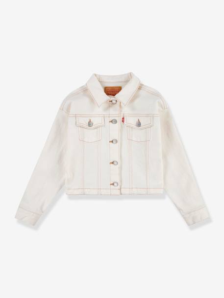 Veste en jean fille Levi's écru - vertbaudet enfant 