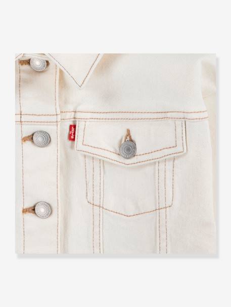 Veste en jean fille Levi's écru - vertbaudet enfant 
