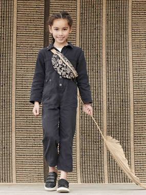 -Worker-Style Jumpsuit for Girls