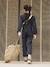 Combinaison fille style worker anthracite - vertbaudet enfant 