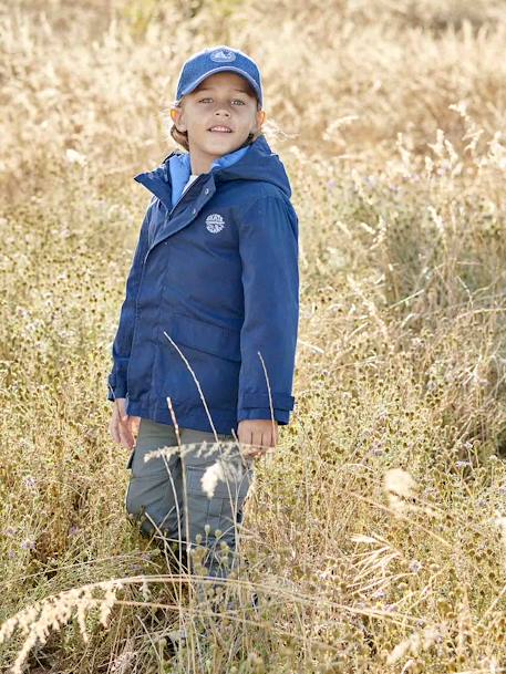 3-in-1 Parka with Detachable Bodywarmer, Midseason, for Boys navy blue+sage green - vertbaudet enfant 