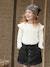 Denim Paperbag Skirt with Press Studs for Girls denim grey - vertbaudet enfant 