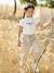 Cargo Trousers for Girls in Loose-Fitting Fabric sandy beige - vertbaudet enfant 