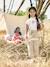 Cargo Trousers for Girls in Loose-Fitting Fabric sandy beige - vertbaudet enfant 