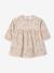 Ensemble bébé fille 3 pièces robe cardigan bandeau bleu grisé+corail+vieux rose - vertbaudet enfant 
