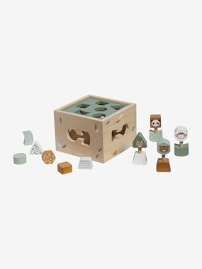 Box with Shapes to Sort & Fit in FSC® Wood - Tanzania  - vertbaudet enfant