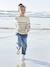 Pull fille marinière fantaisie marine+rayé marine - vertbaudet enfant 