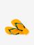 Tongs enfant Brasil Logo jaune+pêche - vertbaudet enfant 