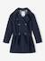 Trench Coat with Removable Hood for Girls navy blue - vertbaudet enfant 