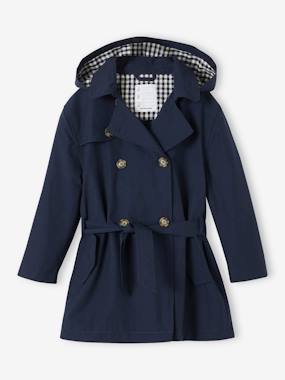 Trench Coat with Removable Hood for Girls  - vertbaudet enfant