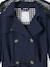 Trench Coat with Removable Hood for Girls navy blue - vertbaudet enfant 
