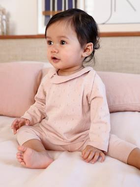 Knitted Jumper with Frilled Collar & Trousers Ensemble for Babies  - vertbaudet enfant