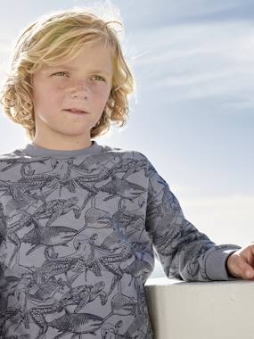 Boys-Sweatshirt with Scribbles for Boys