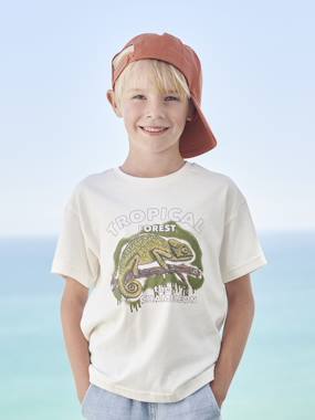 Boys-Tops-T-Shirt with Animal Motif for Boys