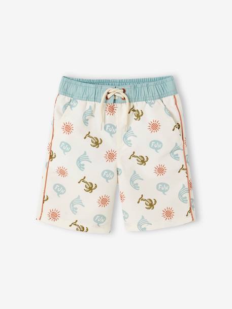 Printed Swim Shorts for Boys printed beige - vertbaudet enfant 