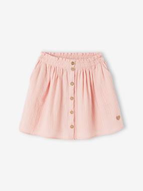 Jupe fille en gaze de coton - vertbaudet enfant -Jupe fille en gaze de coton