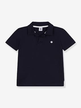 Boys-Tops-Polo Shirts-Short Sleeve Polo Shirt for Boys, by PETIT BATEAU