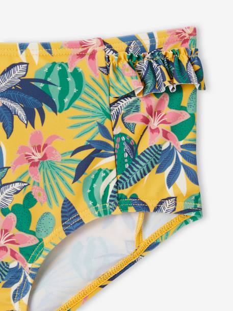 Bikini with Exotic Print mustard - vertbaudet enfant 