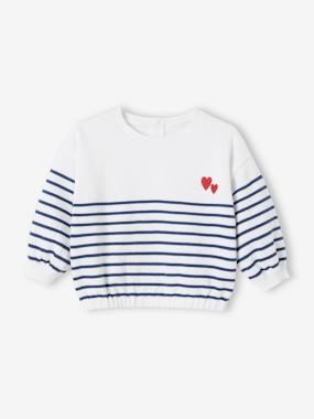 -Embroidered Striped Jumper for Babies