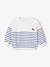 Embroidered Striped Jumper for Babies striped navy blue - vertbaudet enfant 