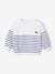 Embroidered Striped Jumper for Babies striped navy blue - vertbaudet enfant 
