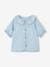 Blouse in Light Denim with Embroidered Collar for Babies bleached denim - vertbaudet enfant 