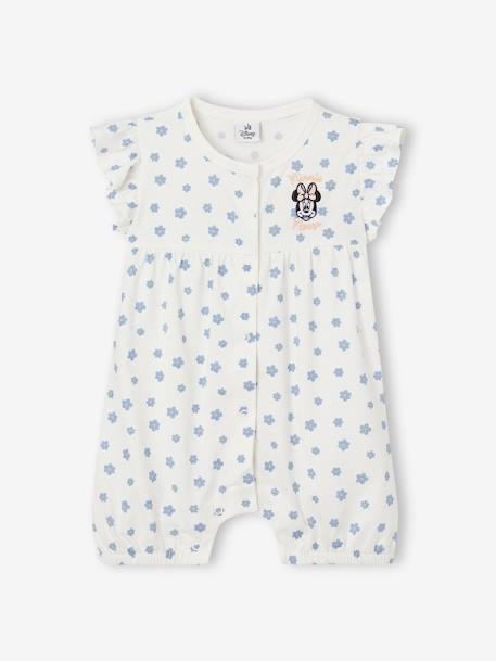Minnie Mouse Playsuit for Baby Girls, by Disney® printed white - vertbaudet enfant 