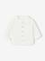 Chemise bébé col mao en gaze de coton personnalisable bleu électrique+écru+vert foncé - vertbaudet enfant 