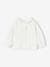 Top with Collar in Broderie Anglaise for Newborn Babies ecru - vertbaudet enfant 