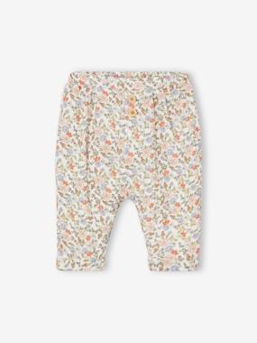 Harem-Style Trousers in Cotton Gauze  - vertbaudet enfant