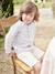 Bermuda garçon cérémonie en coton/lin beige+beige clair+bleu+marine foncé+vert sauge - vertbaudet enfant 