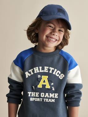 Boys-Cardigans, Jumpers & Sweatshirts-Colourblock Sports Sweatshirt for Boys