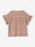 Rib Knit T-Shirt, Floral Print, for Girls beige+printed white - vertbaudet enfant 