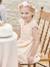 Robe cérémonie fille effet 2 en 1 haut en macramé ivoire+rose nude - vertbaudet enfant 