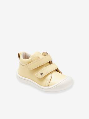 Pram Shoes in Soft Leather, Hook&Loop Strap, for Babies, Designed for Crawling  - vertbaudet enfant