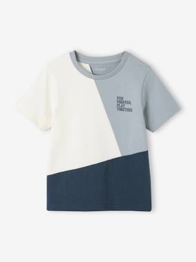 Garçon-Collection sport-T-shirt sport colorblock garçon manches courtes
