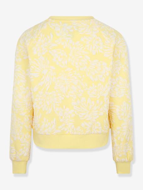 Sweatshirt with Embroidered Flowers for Girls, by CONVERSE golden yellow - vertbaudet enfant 