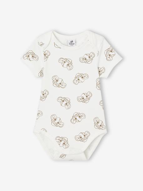 Pack of 2 Short Sleeve Bodysuits  for Babies, The Lion King by Disney® khaki - vertbaudet enfant 