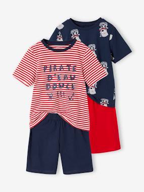 Boys-Nightwear-Pack of 2 Pirate Pyjamas for Boys