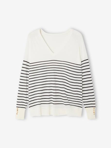 Pull fin grossesse blanc - vertbaudet enfant 