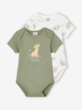 Pack of 2 Short Sleeve Bodysuits  for Babies, The Lion King by Disney®  - vertbaudet enfant