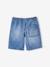 Bermuda garçon jean facile à enfiler bleu imprimé+denim gris+double stone+rayé bleu+stone - vertbaudet enfant 