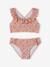 Floral Print Bikini pale pink+printed green - vertbaudet enfant 