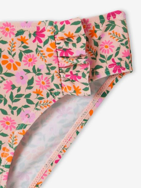 Floral Print Bikini pale pink+printed green - vertbaudet enfant 